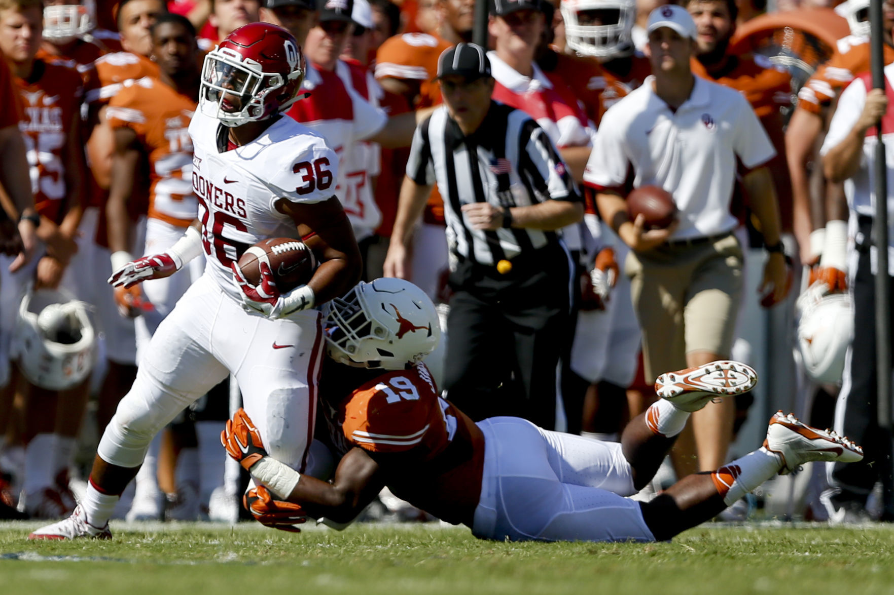 Oct. 10, 2015: NR Texas 24, No. 10 Oklahoma 17